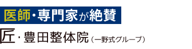 「匠・豊田整体院」ロゴ